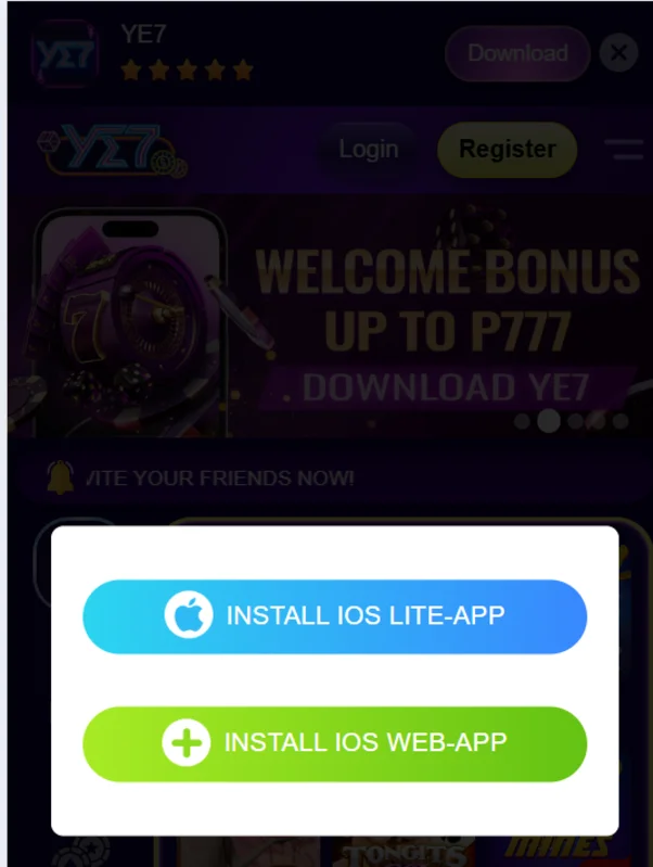 Pagpipilian para sa Flexible na Pag-download ng App ng YE77